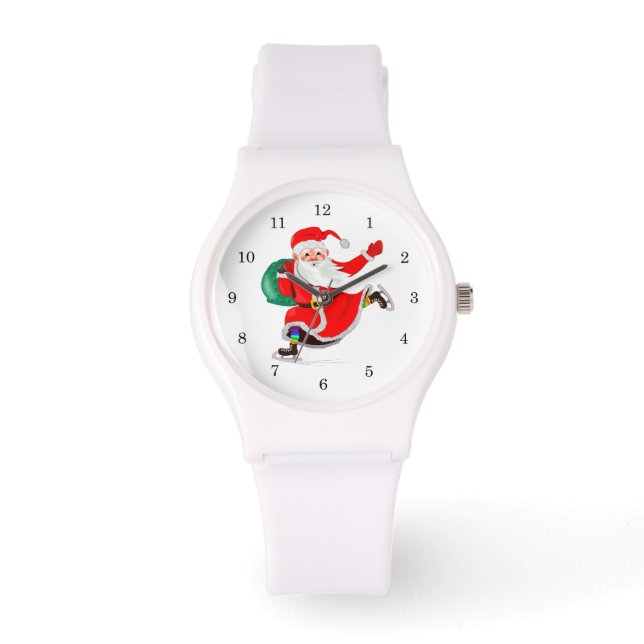Relógio Natal Gift Watch com Papai Noel (Frente)