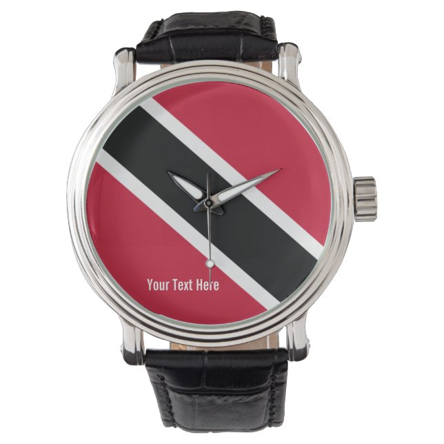 Relógio National flag of Trinidad and Tobago (Frente)