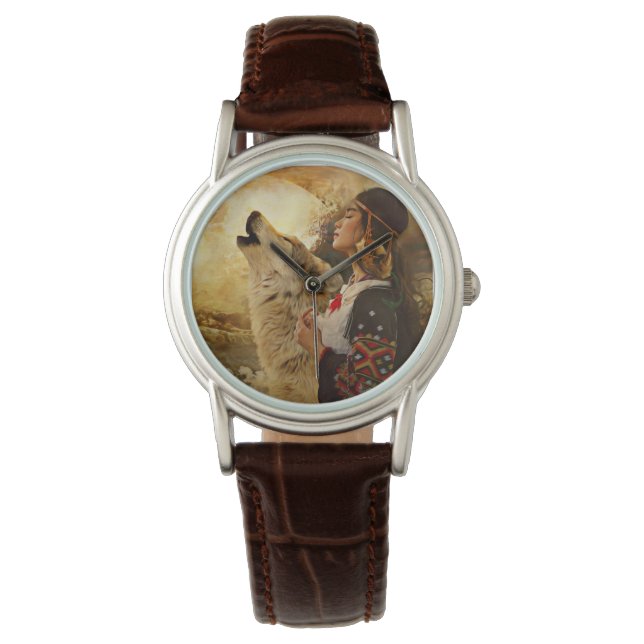 RELÓGIO NATIVE AMERICAN INDIAN WRIST WATCH (Frente)