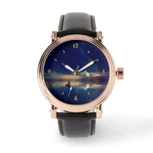 Relógio Navegando para as nuvens - Hash Mark n Numbers