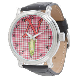 Relógio Nebraska Ladies Black Leather Watch