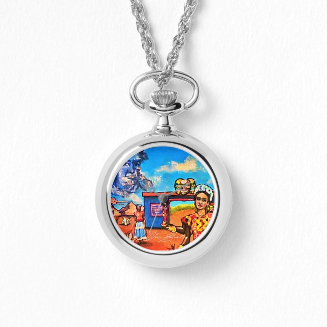 Relógio Necklace Alloy Photo Watch (Frente)