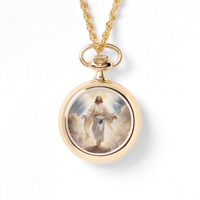 Relógio Necklace Watch-Jesus (Frente)