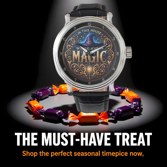 Relógio Nesta Assembleia, Acreditamos Em Magia (Criador carregado)