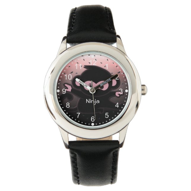 Relógio Ninja Warrior Cute Kids (Frente)