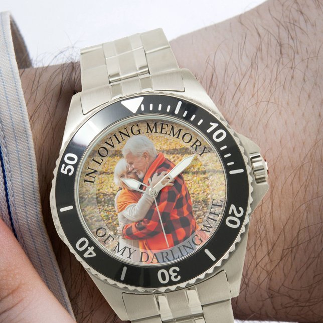 Relógio No Loving Memory Lembrance Photo Watch (Remembrance photo watch)