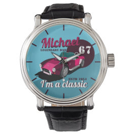 Relógio Nome do pai lendário clássico de legendário de car