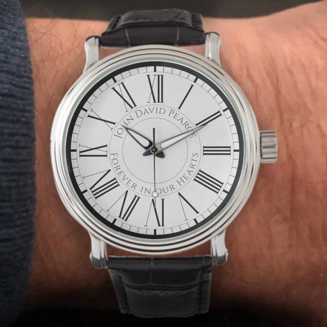 Relógio Nome e Inscrição Memorial (Criador carregado)