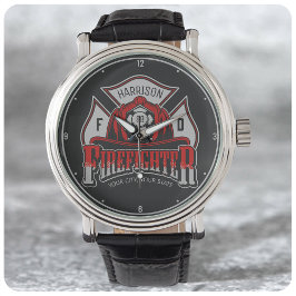 Relógio NOME Personalizado Emergência contra Fogo do Capac