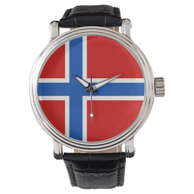Relógio Norway Watch - The flag of Norway (Frente)