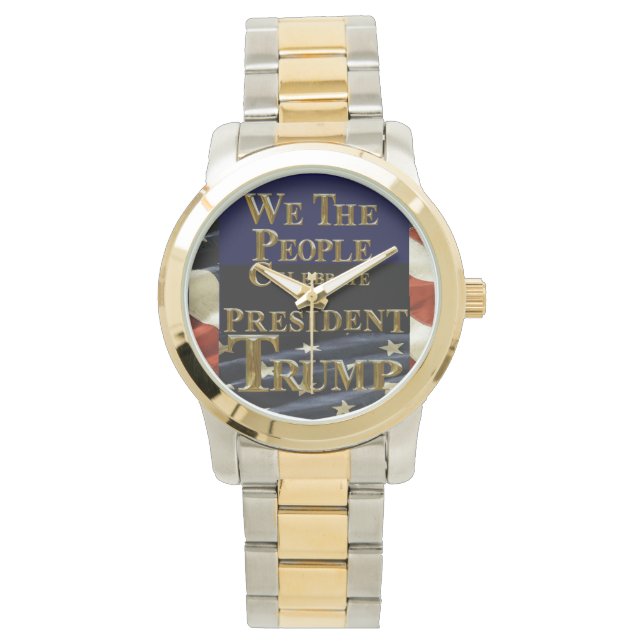 RELÓGIO NÓS, AS PESSOAS, CELEBRAMOS O PRESIDENTE TRUMP (Frente)