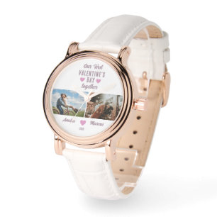 Relógio Nosso Primeiro Dia de os namorados Junto 2 Fotos