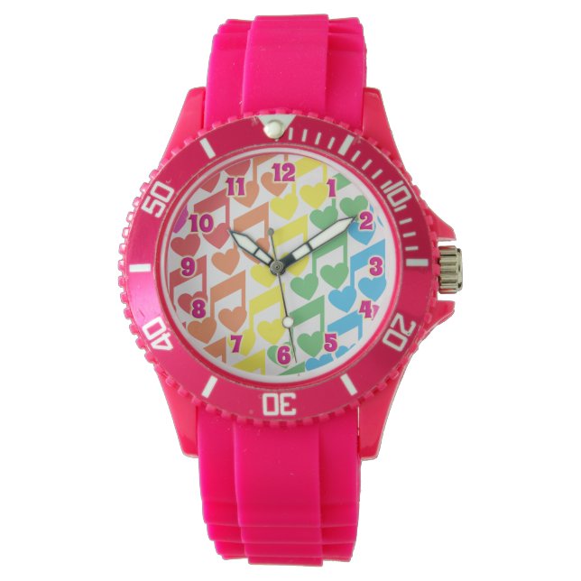 Relógio Notas do coração (Frente)