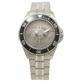 Relógio Novo Bitmoney Black &Win Stainless Steel Oversize