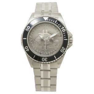 Relógio Novo Bitmoney Black &Win Stainless Steel Oversize