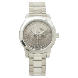 Relógio Novo Bitmoney Stainless Steel Oversize Watch