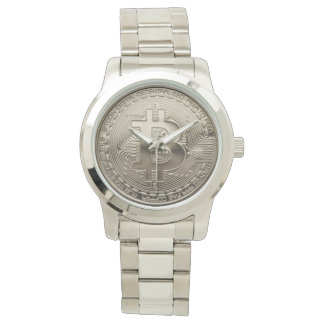 Relógio Novo Bitmoney Stainless Steel Oversize Watch