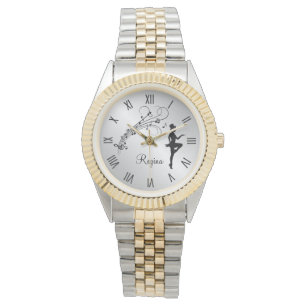 Relógio Numerais personalizados de w do dançarino de