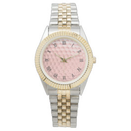 Relógio Numerais romanos do esporte de golfe rosa