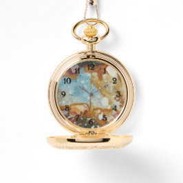 Relógio Numeral Preto Colorido de Pedra do Jasper