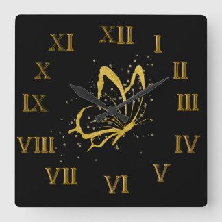 Relógio numérico da parede do design roman com faí