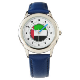 Relógio Número Azul de Sinalizador de Emirados Ajustáveis 