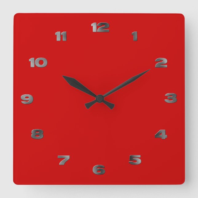 Relógio - Números de metal árabe (Frente)