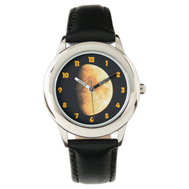 Relógio Números laranjais de Gordura Grande Velho era (Frente)