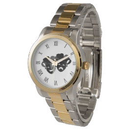 Relógio Números negros do Teatro de Comédia e Tragédia