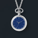 Relógio Números romanos de script branco no formato azul<br><div class="desc">White Script Roman Numbers On Blue Womens Watch Design © Trinkets e coisas 2017 - AHP Design. Todos os Direitos Reservados.</div>