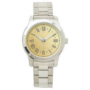 Relógio Números romanos modernos prateam homens