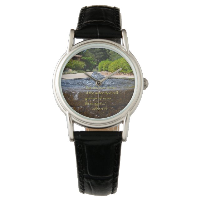 Relógio "Nunca mais sede" (Frente)
