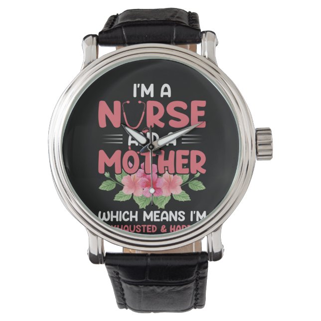 Relógio Nurse Gift I'm Nurse And A Mother (Frente)