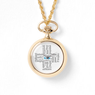 Relógio Nuvem de Palavras de Oração do Senhor