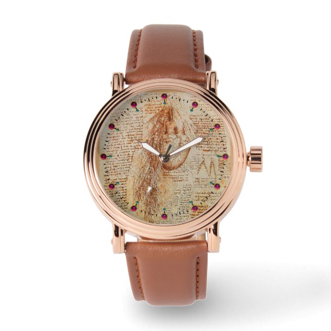 Relógio O Coração e o Pergaminho das Artérias Bronquiais (Frente)