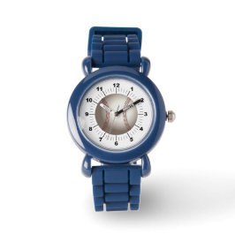 Relógio O Numbe Negra de Baseball Ajustável da Criança