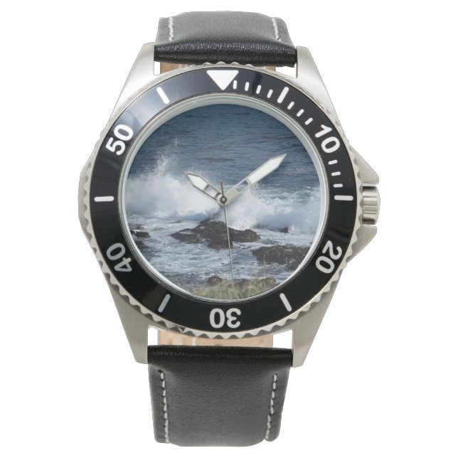 Relógio O surf do Oceano Pacífico (Frente)