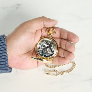 Relógio Oásis da Família Serene Wolf em Natureza Idílica