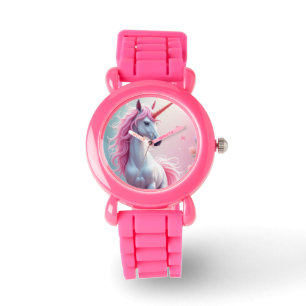 Relógio Observador de brilho cor-de-rosa Unicorn
