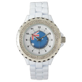 Relógio Observatório Branco da Bandeira da Austrália