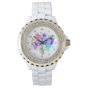 Relógio Observatório Colorir Borboletas