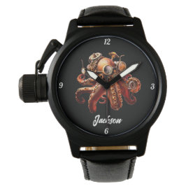 Relógio Octopus Steampunk