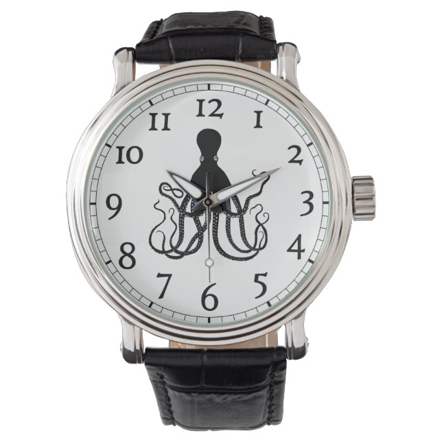 Relógio Octopus Watch com Números (Frente)