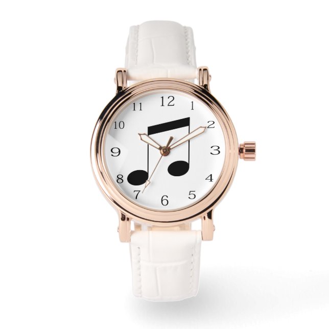 Relógio Oitavo Símbolos Musicais De Nota, (Frente)