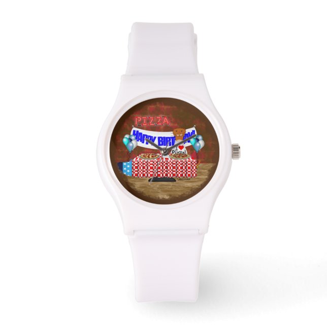 Relógio Oliver O Otter tem 6 anos! Feliz aniversário (Frente)