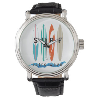 Relógio Onda Retroativa do Surf Reloj