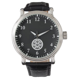 Relógio Ondas sobrepostas em círculo