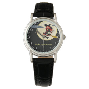 Relógio Operações noturnas engraçadas personalizáveis