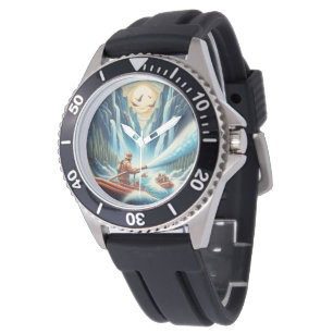 Relógio Os bombeiros carregados no barco