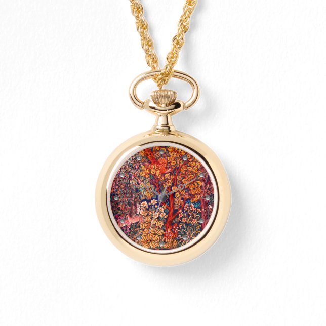 Relógio OUTROS ANIMAIS FLORESTAIS DO AUTUMN, Hares,Faisão, (Frente)